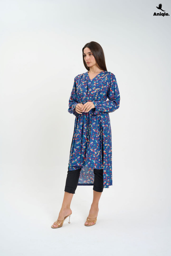 Floral high-low Tunic Shirt