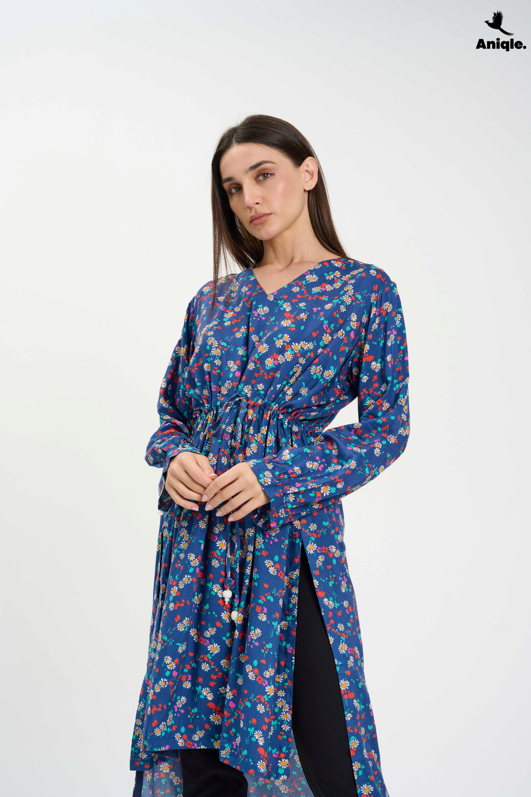 Floral high-low Tunic Shirt