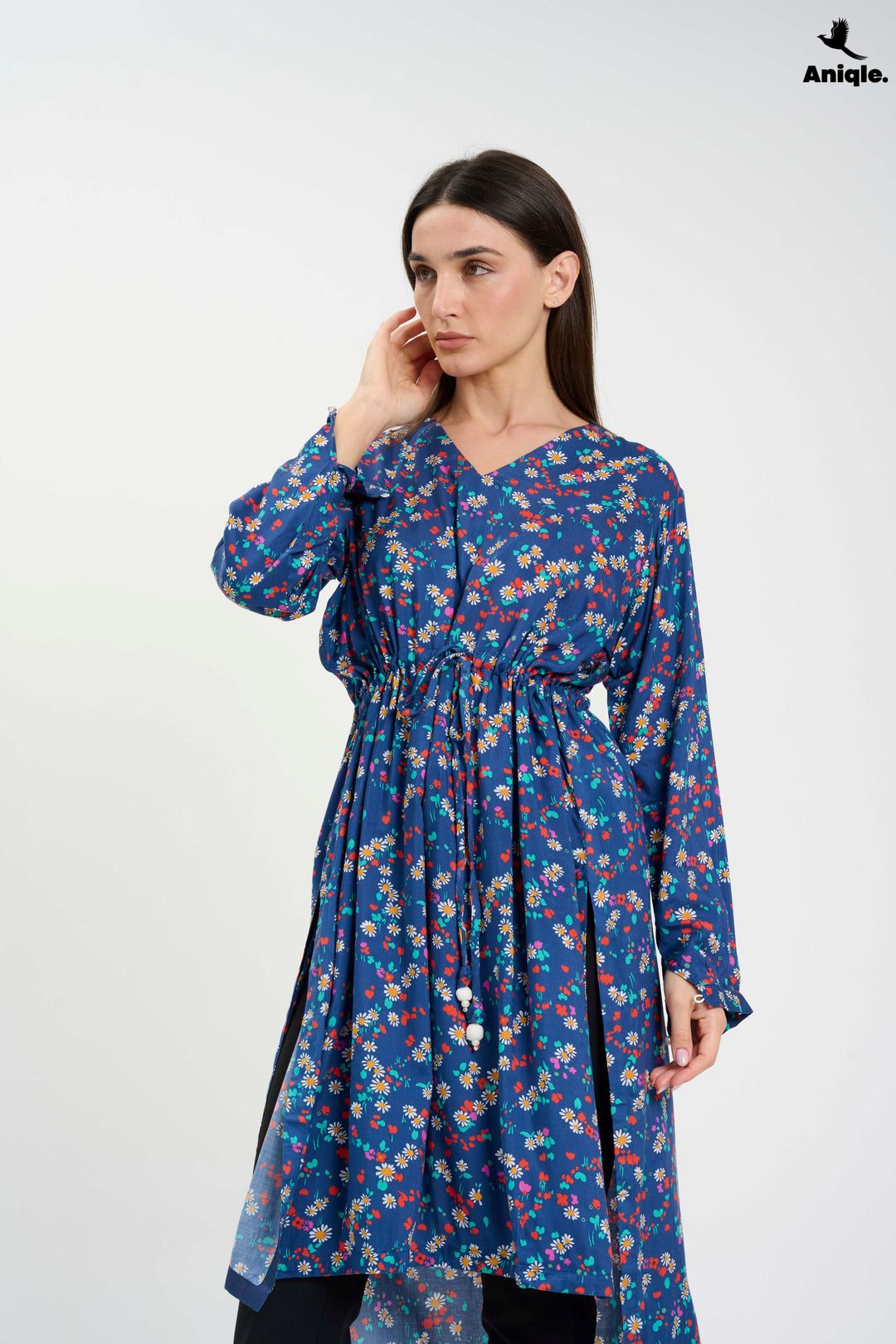 Floral high-low Tunic Shirt