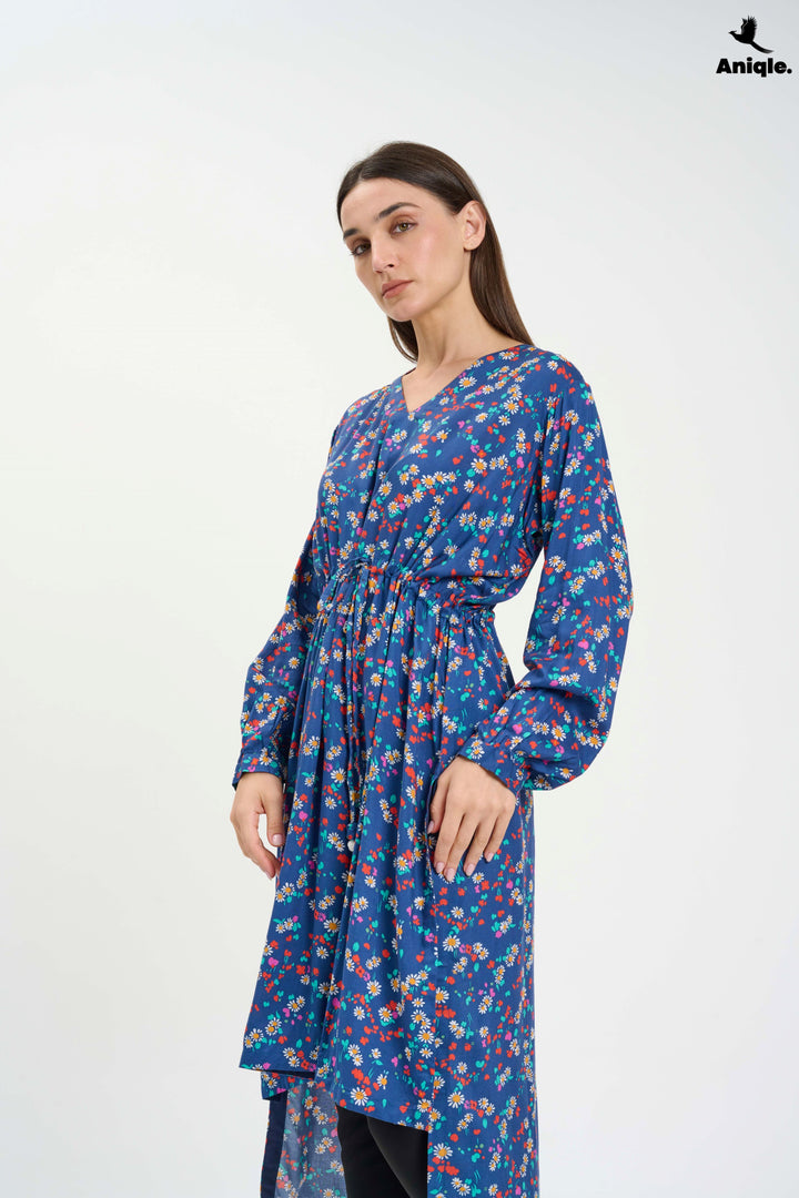 Floral high-low Tunic Shirt