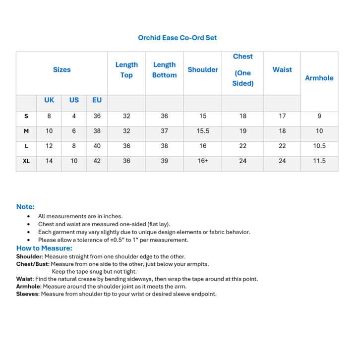 Orchid Ease Co-Ord Set