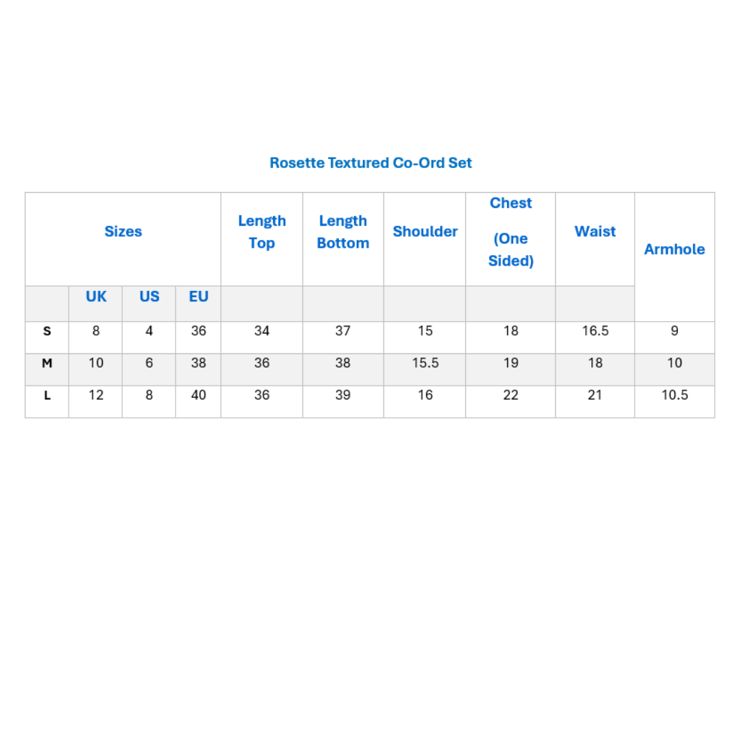 Rosette Textured Co-Ord Set