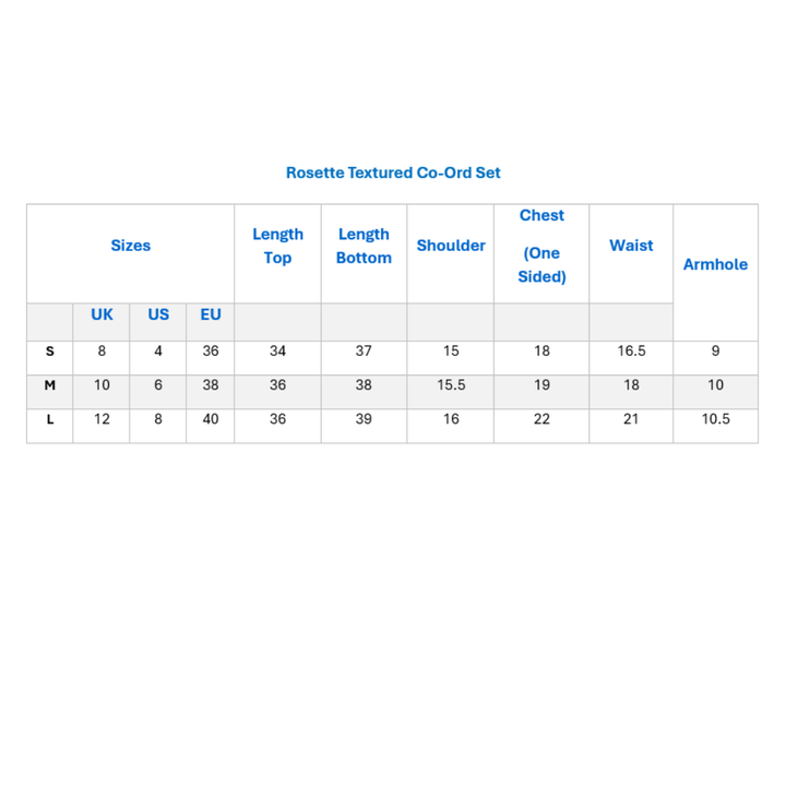 Rosette Textured Co-Ord Set