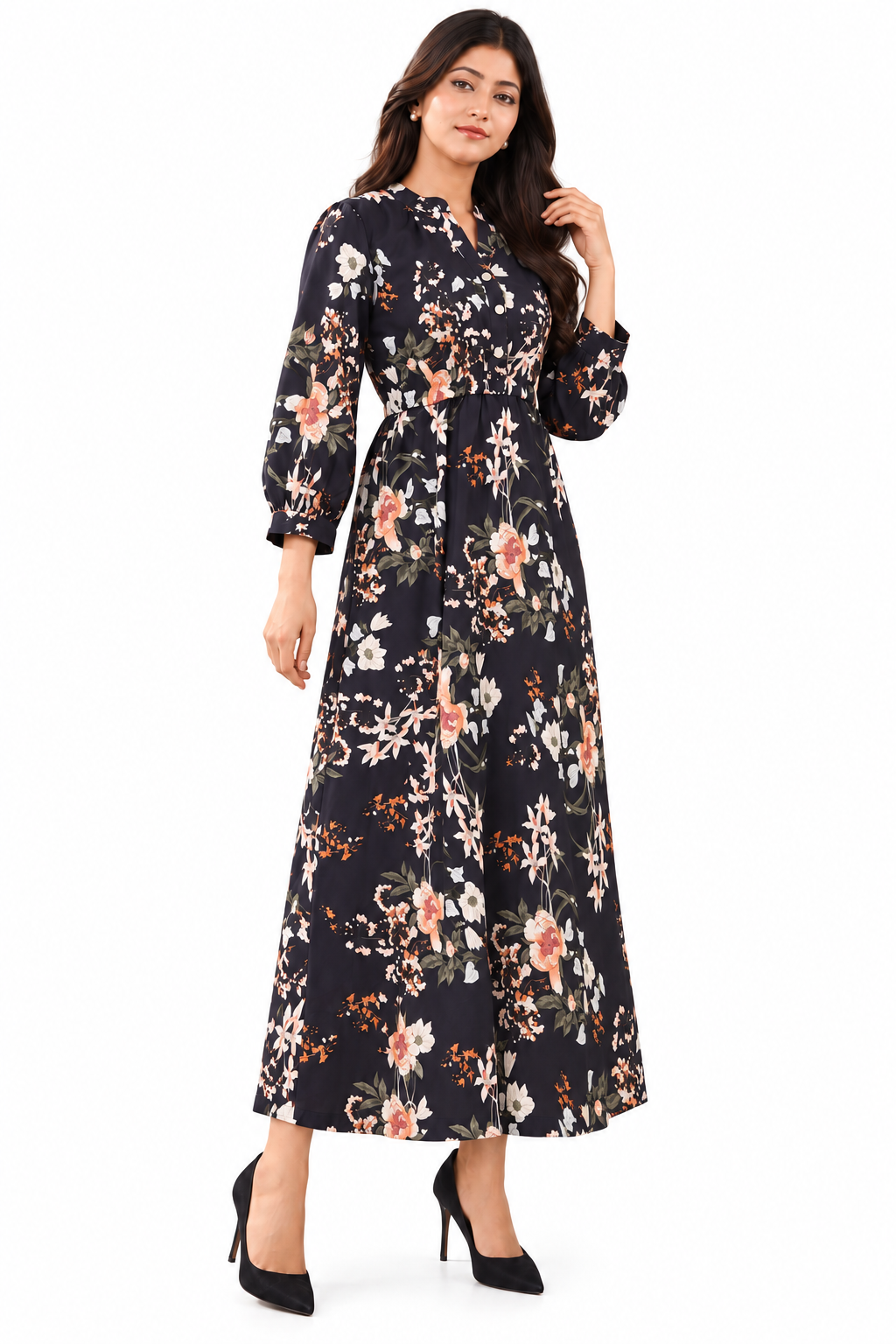 Midnight Blossom Maxi