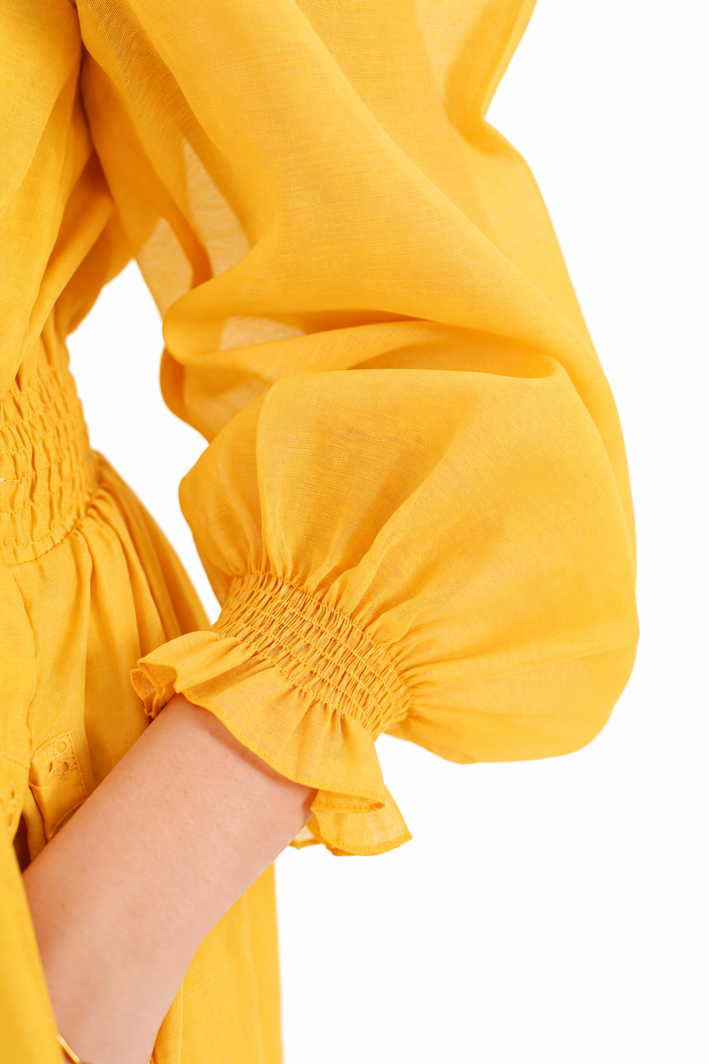 Saffron Meadow Smocked Maxi Dress