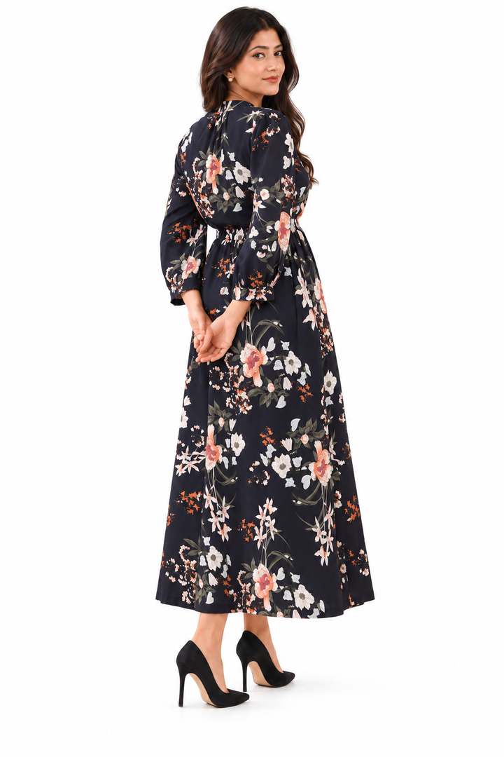 Midnight Blossom Maxi