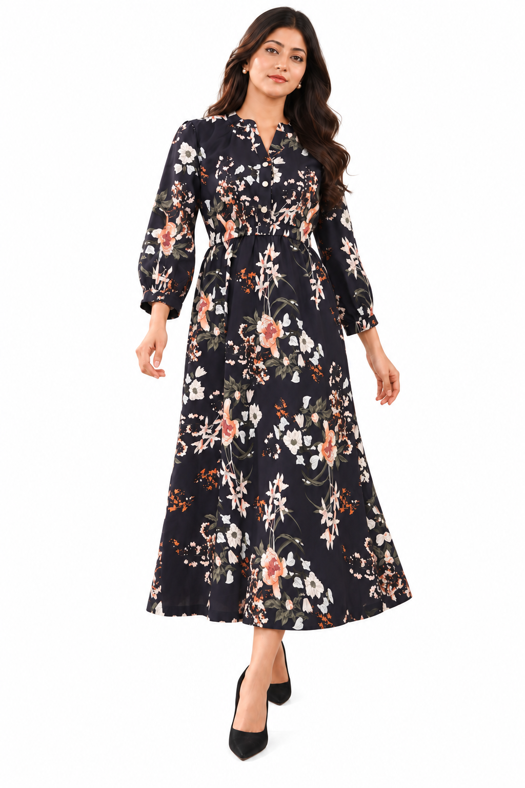 Midnight Blossom Maxi